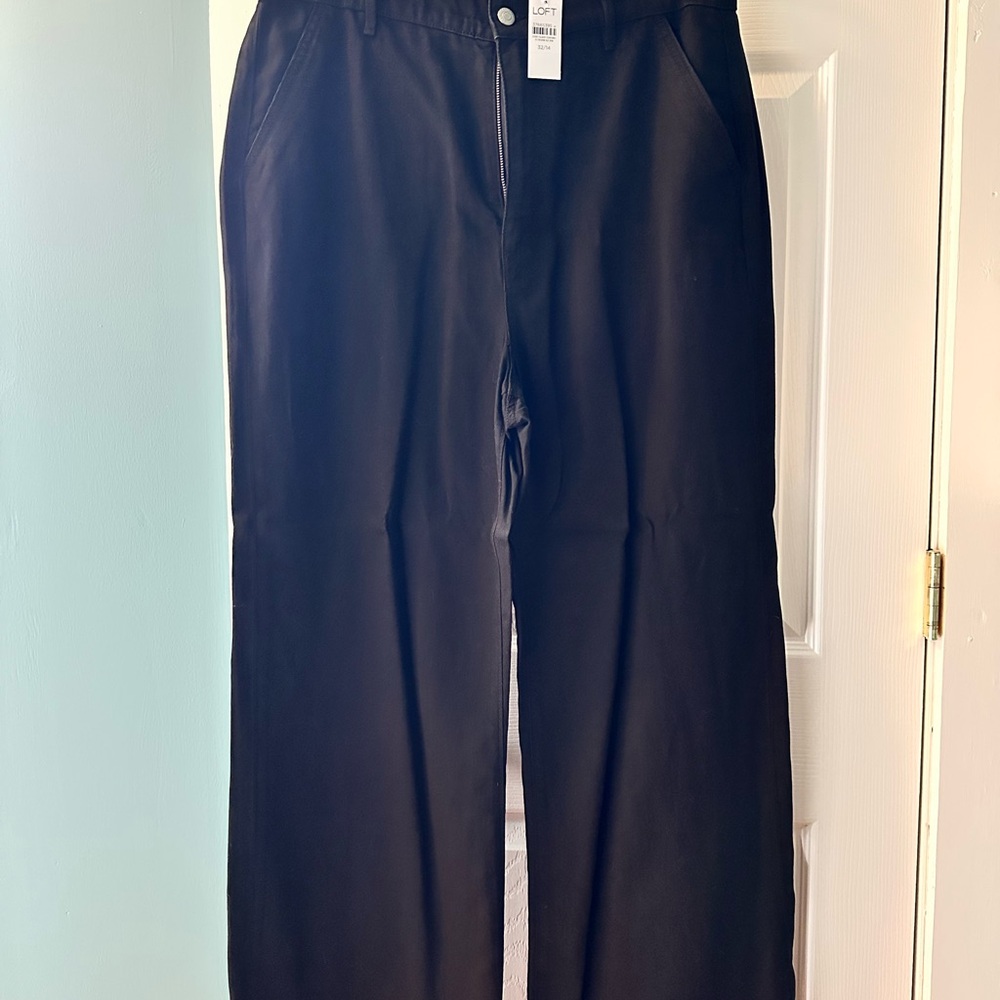 LOFT Black Wide-Leg Women's Pants - 14 - Tags on - Picture 2 of 5